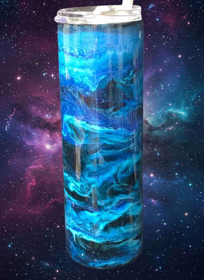 Solar Blue 30 oz. Tall Skinny Cup