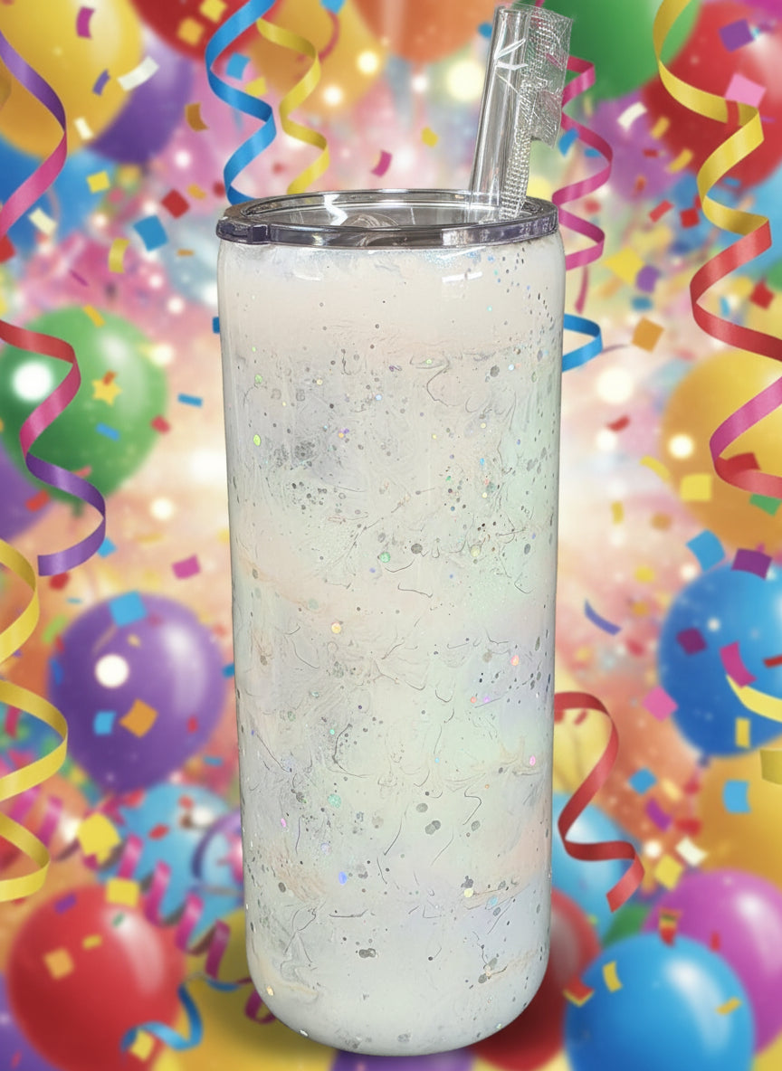 Ghostly Glitter 30 oz. Thick Cup