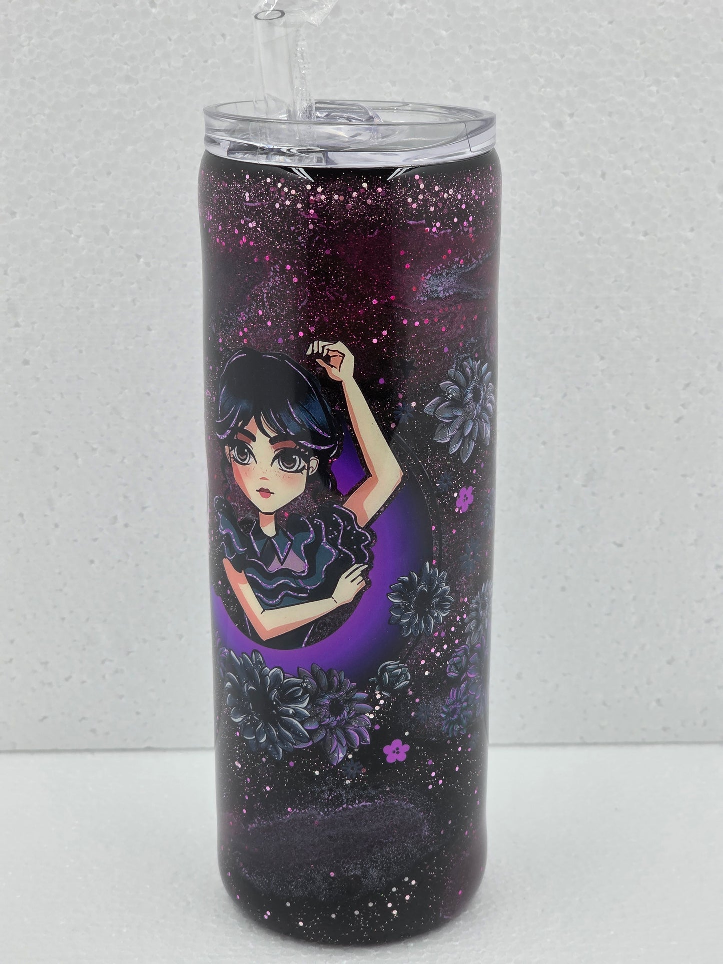 20oz. skinny Tumbler cup. Please Don't Talk To Me.