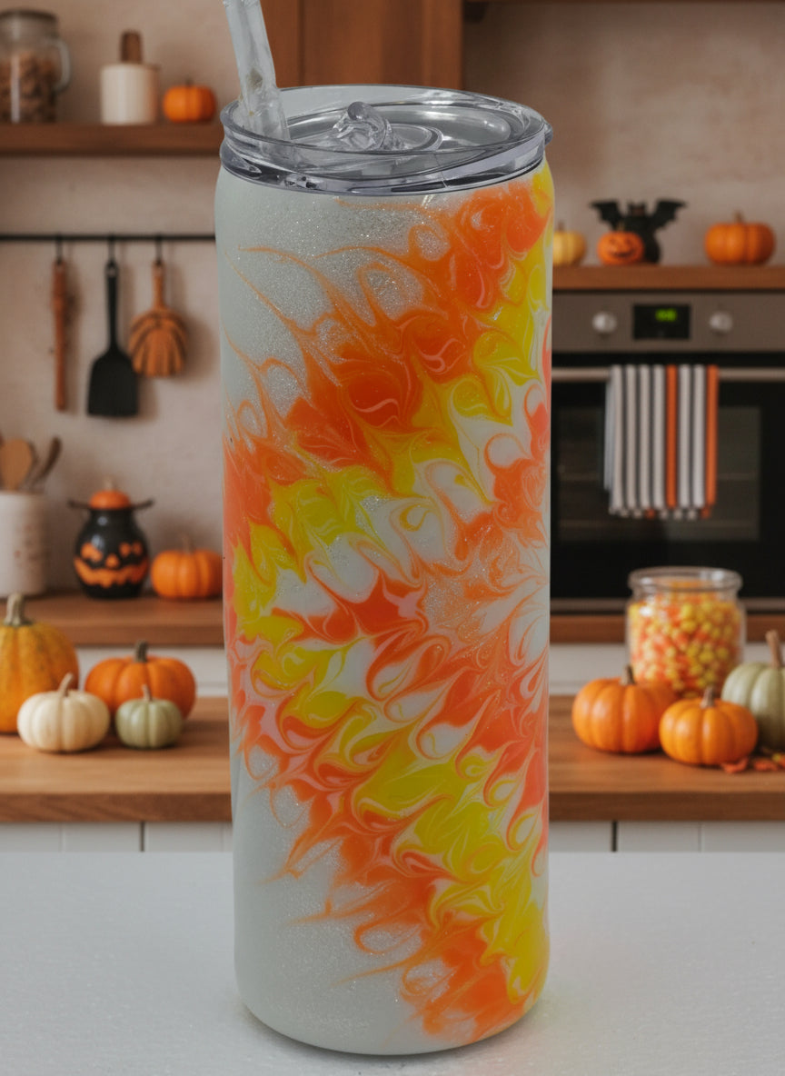 20oz skinny tumbler The Boo Crew.