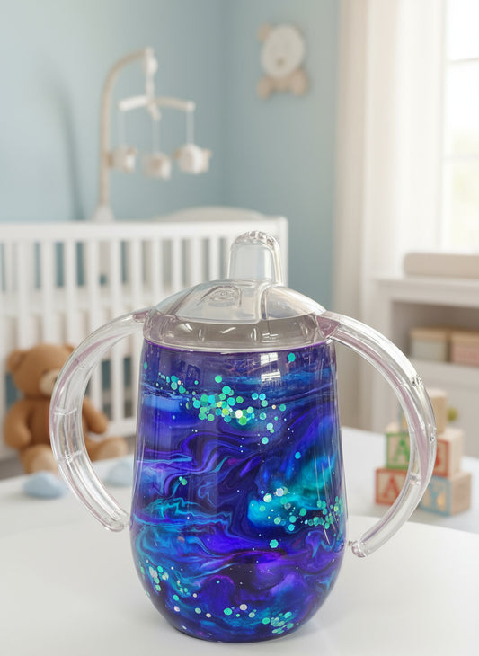 8 oz. Baby Blue Sippy Cup