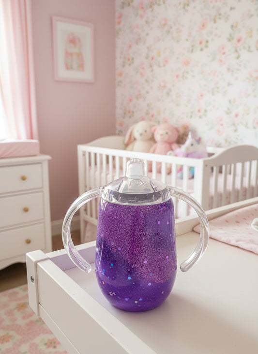 8 oz. Playful Purple Sippy Cup