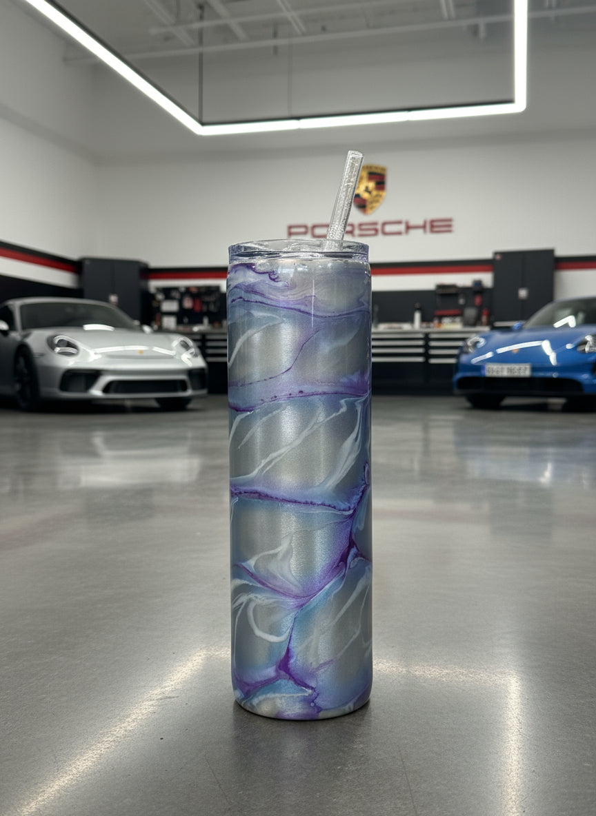 Silver Sleek 30 oz. Skinny Tall Cup