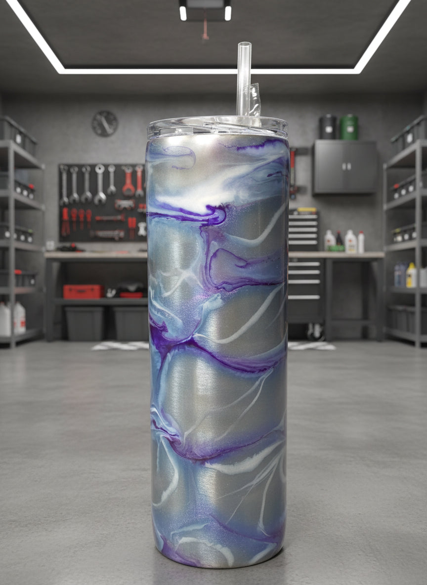 Silver Sleek 30 oz. Skinny Tall Cup
