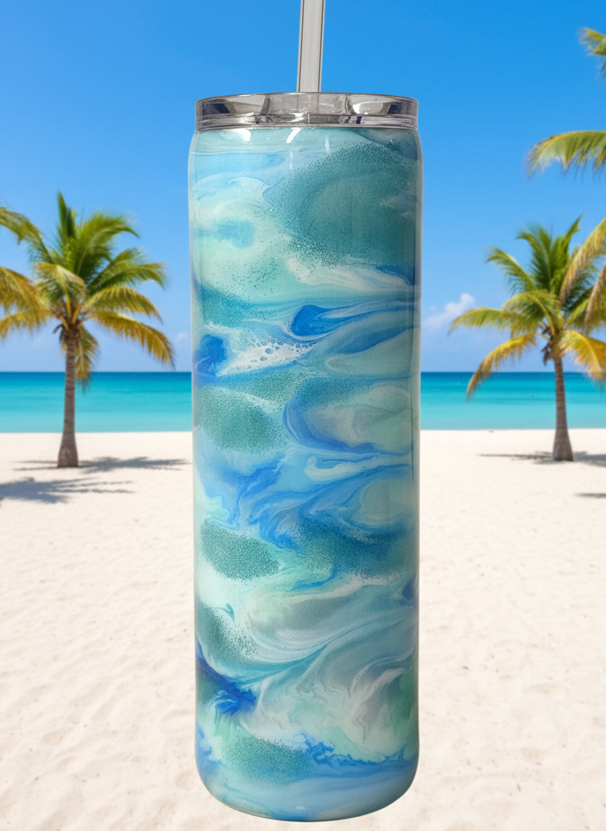 The Real Teal 30 oz. Tall Skinny Cup