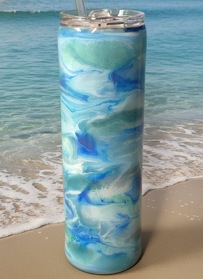 The Real Teal 30 oz. Tall Skinny Cup