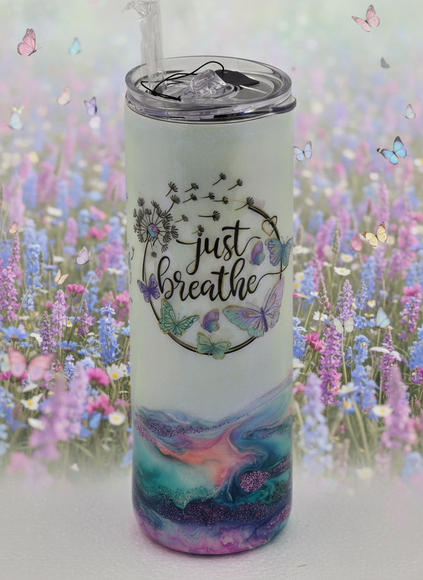 20oz. Just Breathe Tumbler
