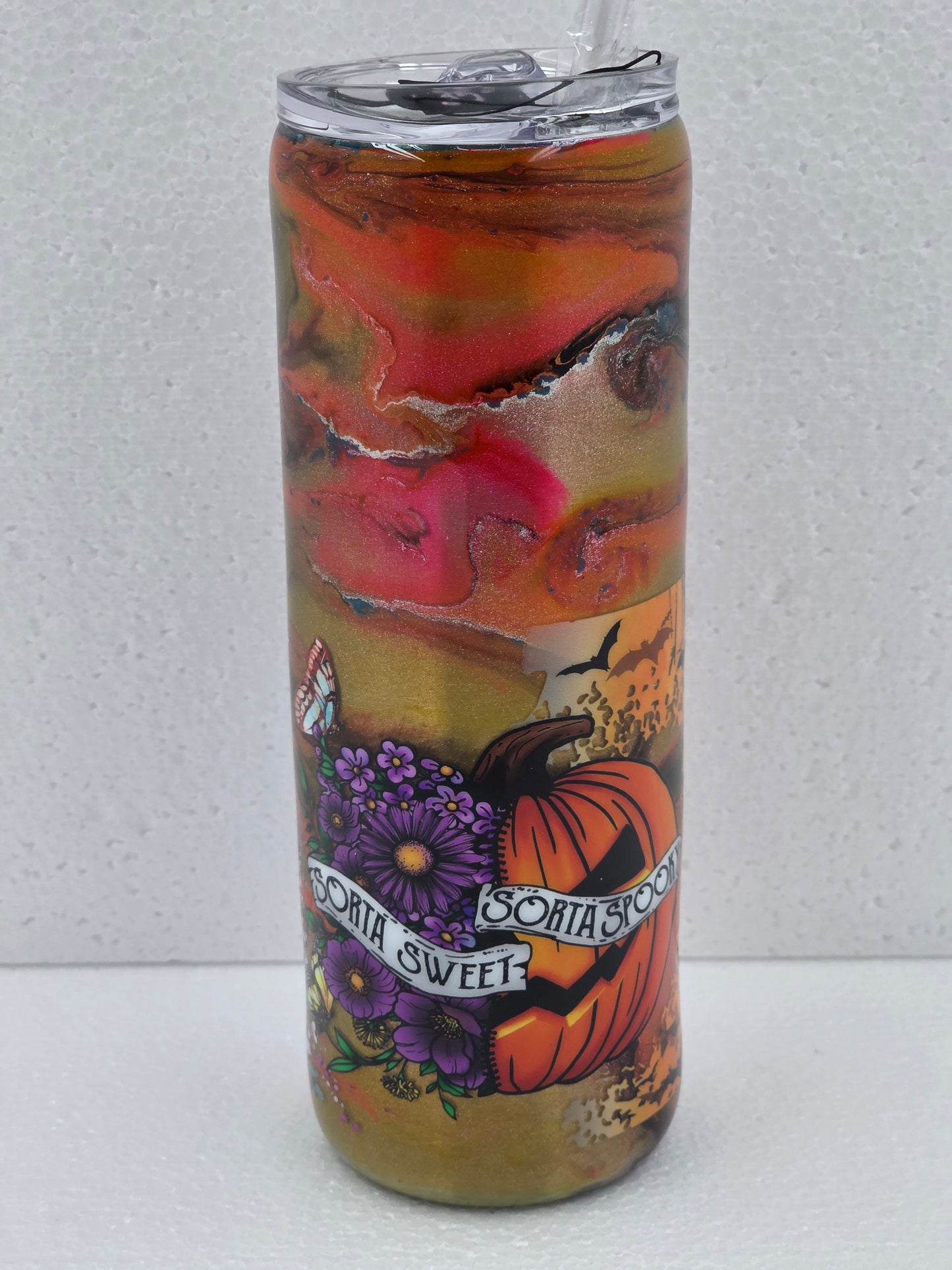 20oz Sorta Sweet Sorta Spooky Pumkin Tumbler.