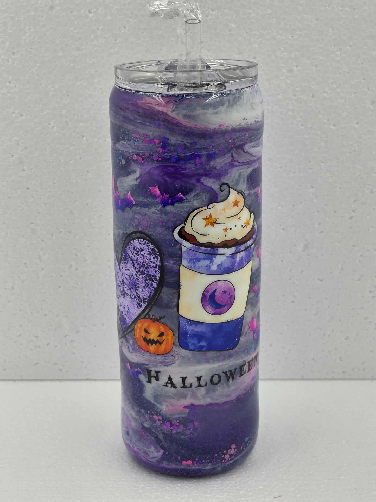 20oz Peace Love and Halloween Tumbler