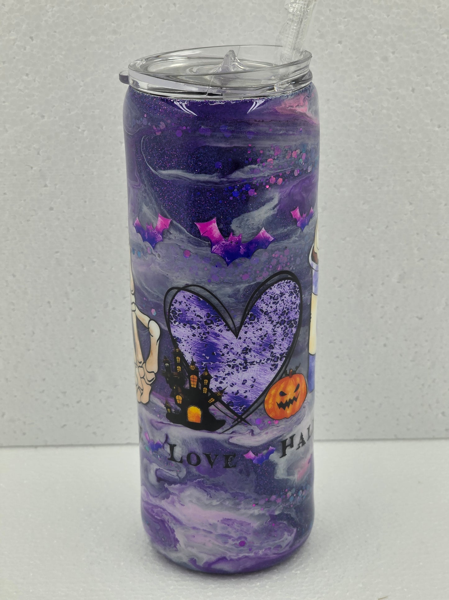 20oz Peace Love and Halloween Tumbler