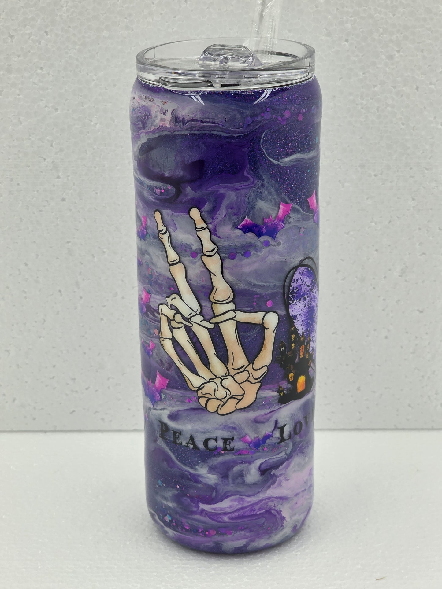 20oz Peace Love and Halloween Tumbler