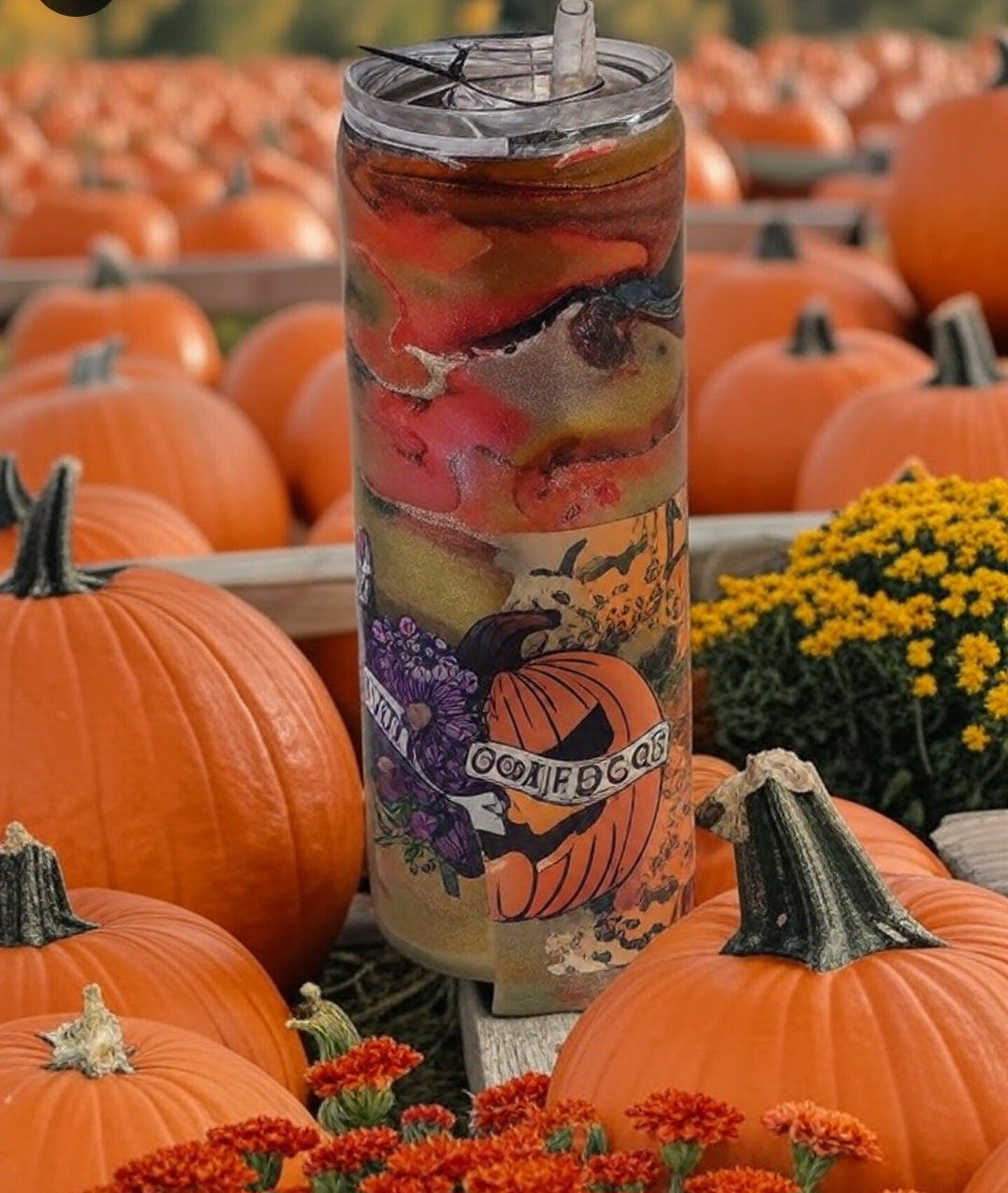 20oz Sorta Sweet Sorta Spooky Pumkin Tumbler.
